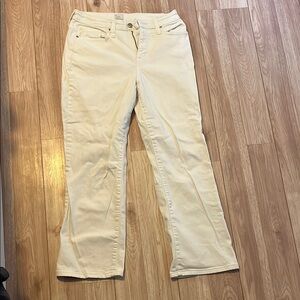 Cream Straight-Leg Pants